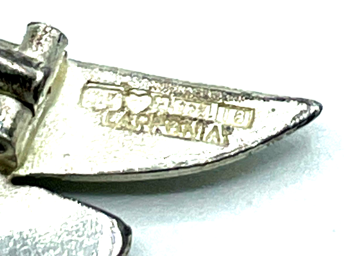 Vintage 925 Silber Brosche Anstecknadel Lapponia Antares Zoltan Popowitz5