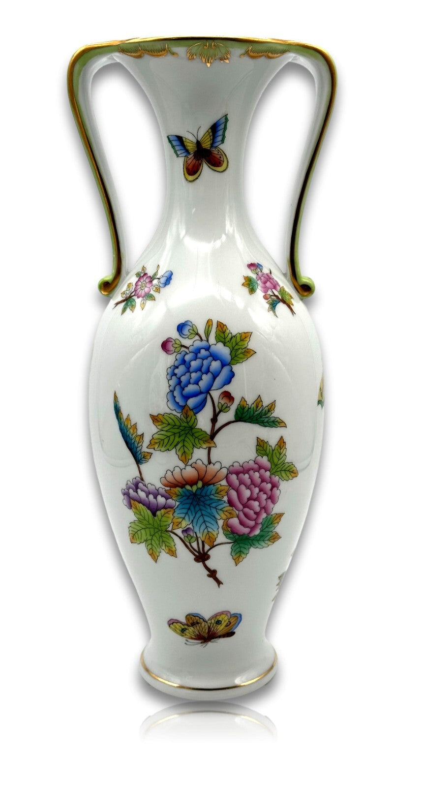 Herend 7176/VBO -  paar Amphoren Vase - Porzellan - Queen Victoria Handbemalt5