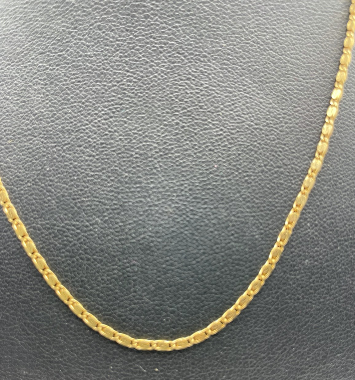 Solide FBM 333 Gold 8 K Halskette Mäander Kette Juwelier L 42 cm B 2 mm unisex2