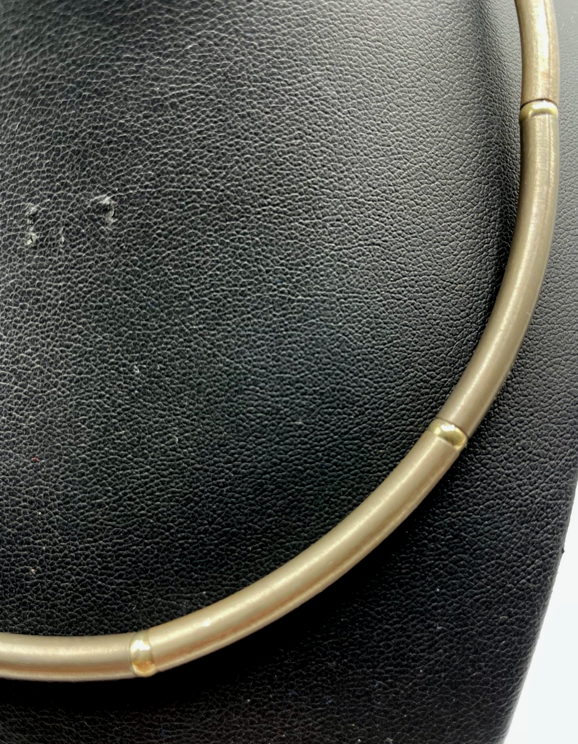 925 Sterling Silber Designer Halskette wie Omega Reif bicolor L 43 cm B 4 mm1