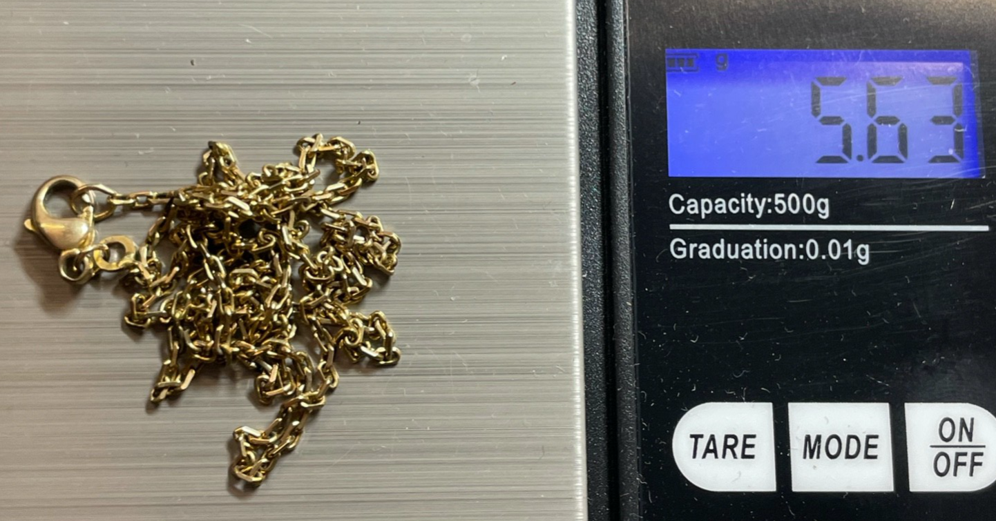 333 Gold 8 K FBM Halskette Anker Kette L 56 cm B 1,5 mm solide Juwelier Qualität3