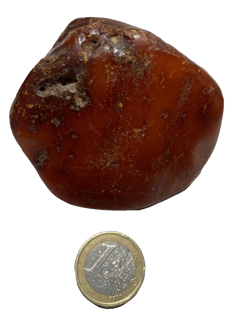 Großer Natur Bernstein Findling teilpoliert 82,88 Gramm Butterscotch light Amber12