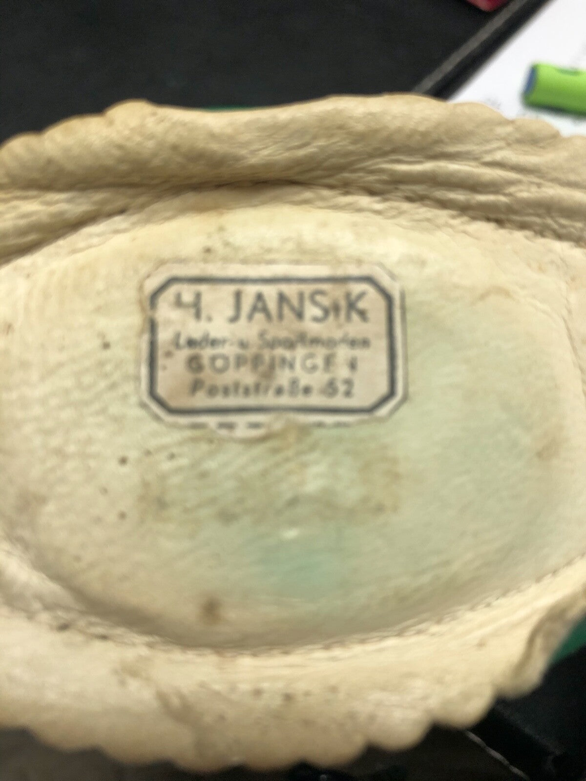 Vintage Knaben Lederhose gebraucht rustikal auch hübsche Deko Handarbeit s. Text13