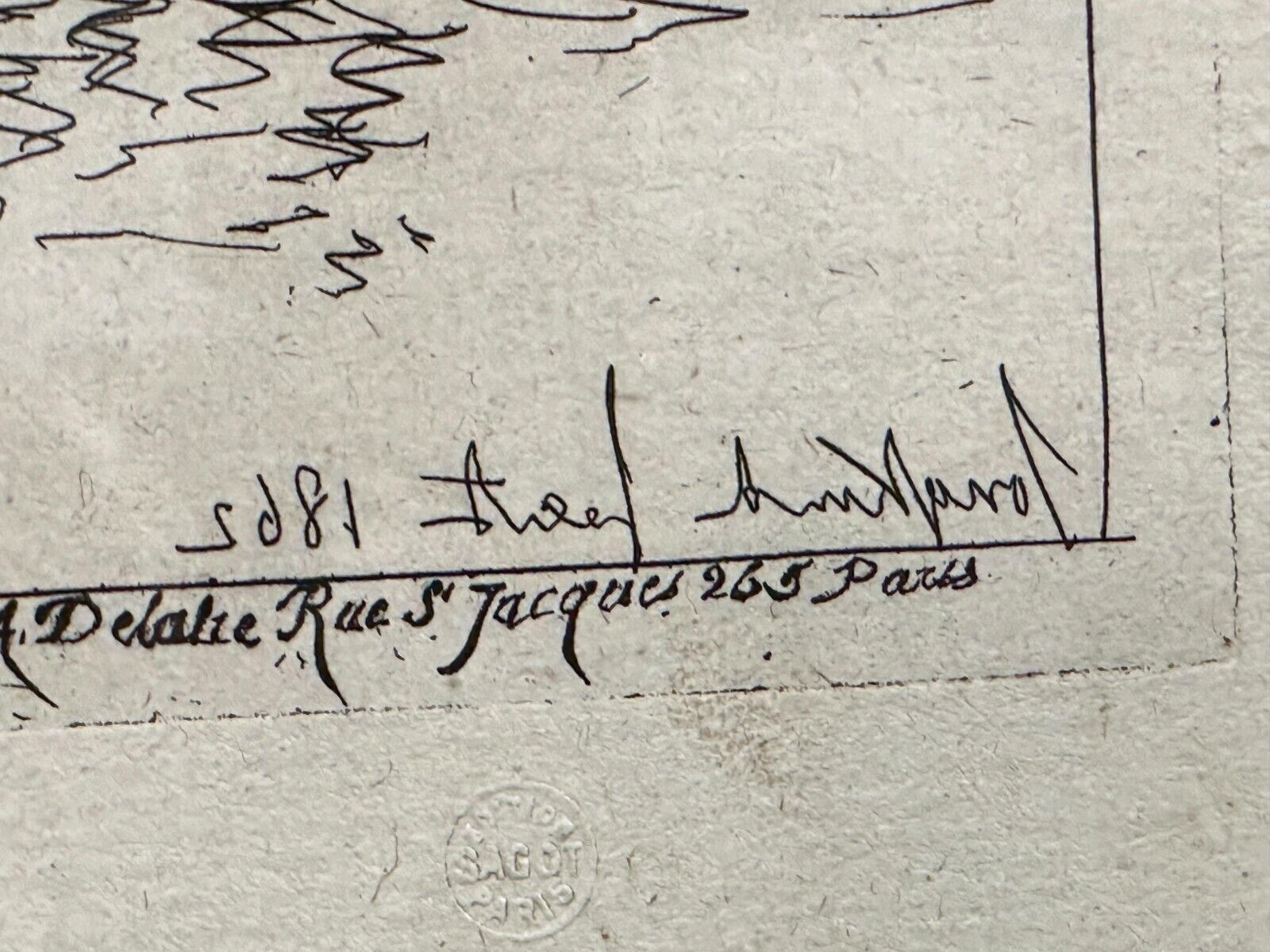 Johan Barthold Jongkind 1819-1891 - Radierung aus dem Jahr 1865 - 'Le Canal'10