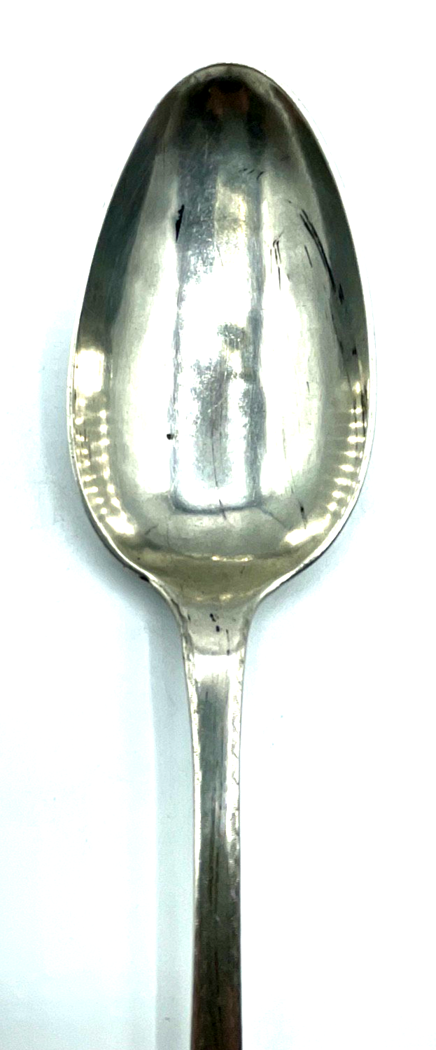 Antik  Biedermeier Silber 1 Vorleger Löffel alte Punzen L 23,2 cm teilvergoldet2