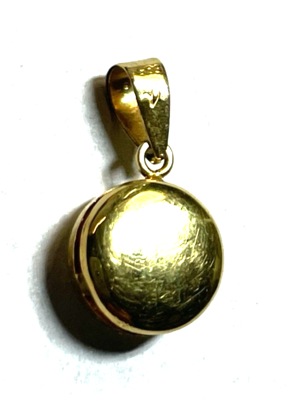 585 Gold 14 K Gelbgold Anhänger Simili Brillant Solitär 0,5 ct. Juwelier4