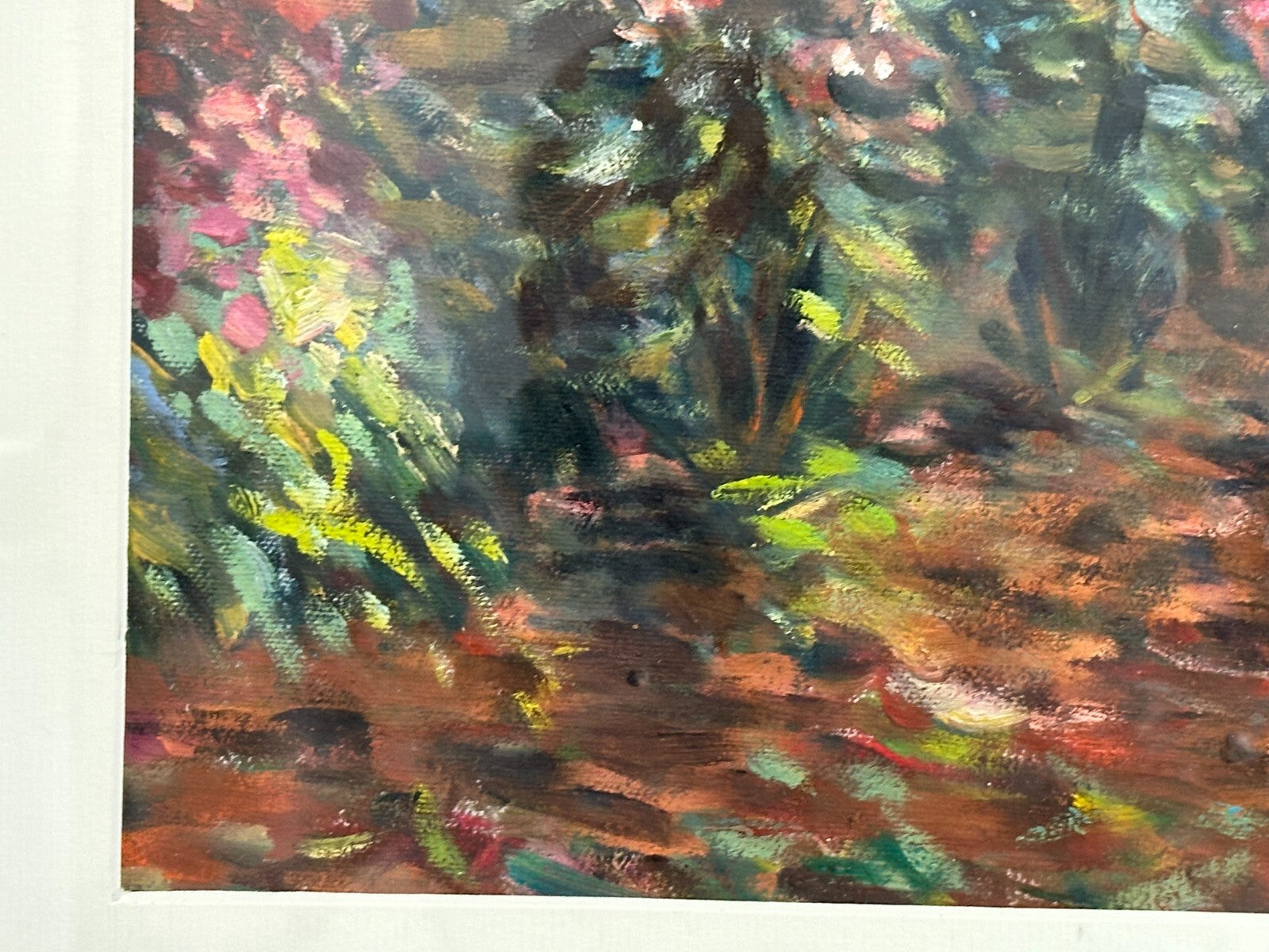 Öl auf Leinwand - Claude Monet 'The Artist's Garden in Argenteuil' - signiert2