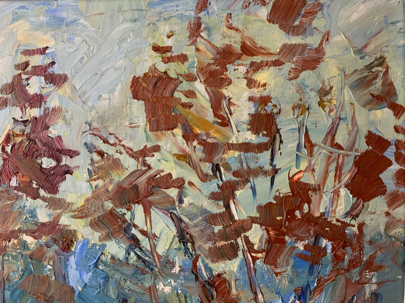 Rudolf Hossfeld 1910-1999 - Öl auf Leinwand - Winterlandschaft - gerahmt - sign.6