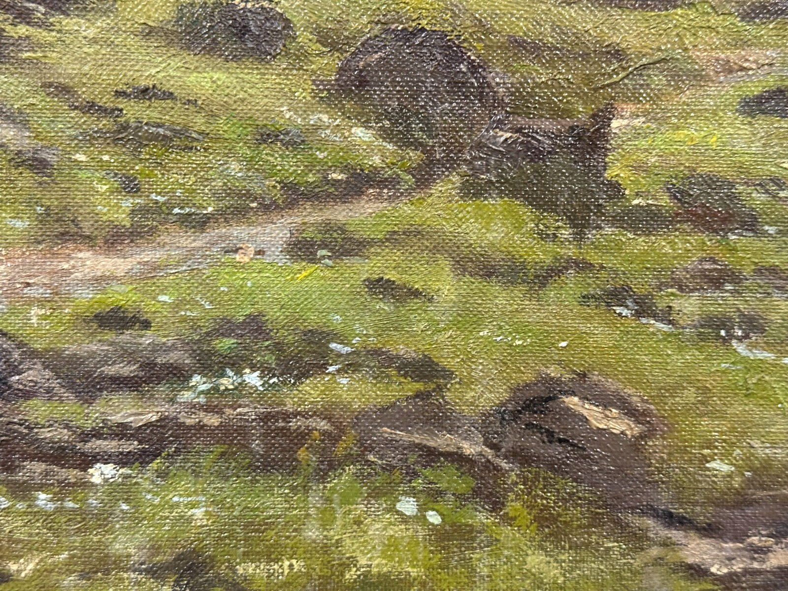 Rudolf Hölbling (1897–1990) - Alpenlandschaft - Öl auf Masonit - Barocker Rahmen9