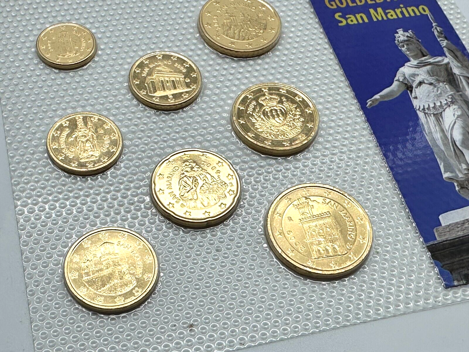 KMS San Marino - 2009 - Euro €  24ct Vergoldet -  limt. Auflage 300 Stück3