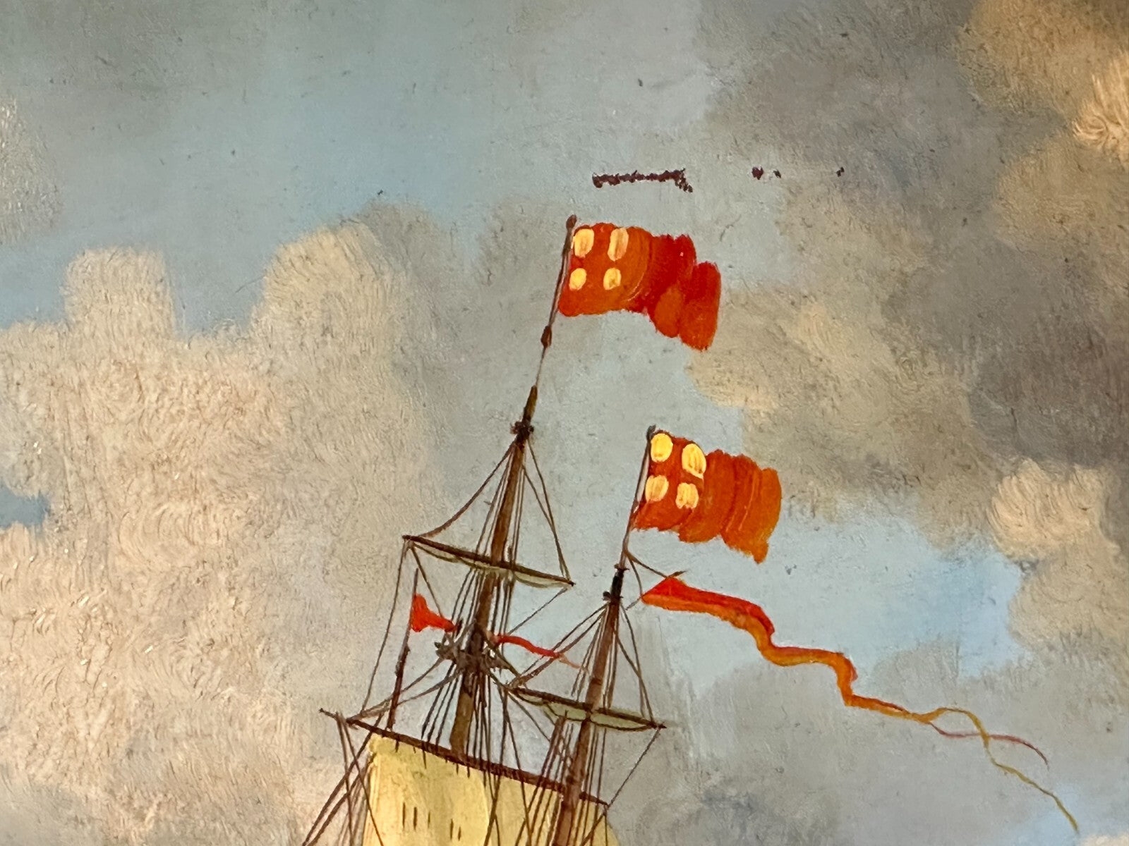 van Hamm - maritime Malerei - Öl auf Platte - gerahmt - El Gran Grífon1