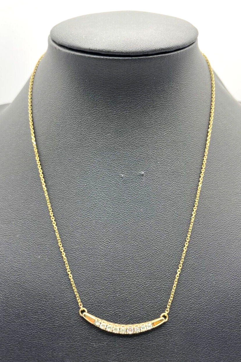 333 Gold 8 K Halskette Collier 9 Weißtopas Juwelier zeitloser Chic L 41 cm0