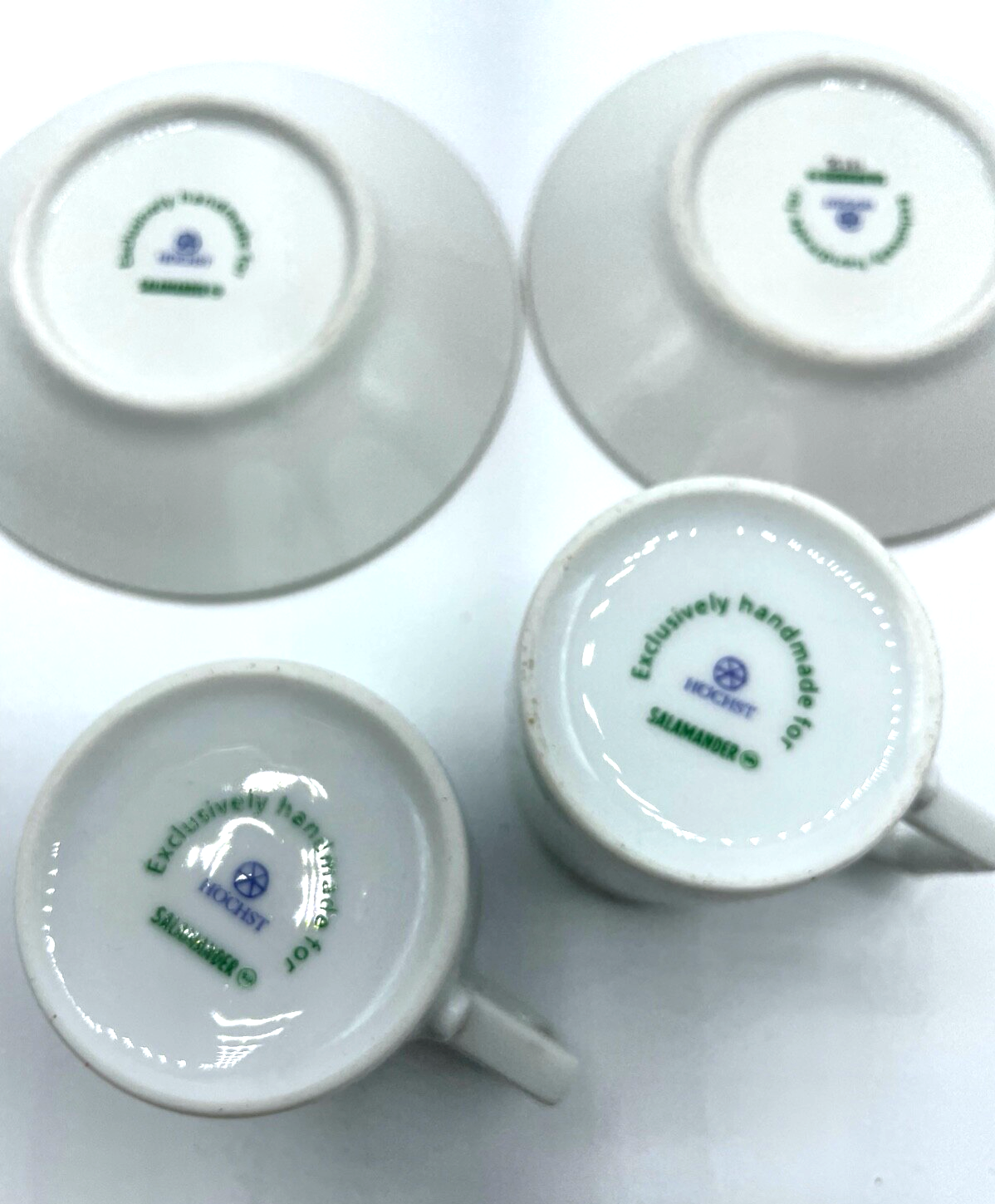 2x Espresso Tasse Höchst Porzellan lim. exkl. Salamander Schuhmoden Epochen4