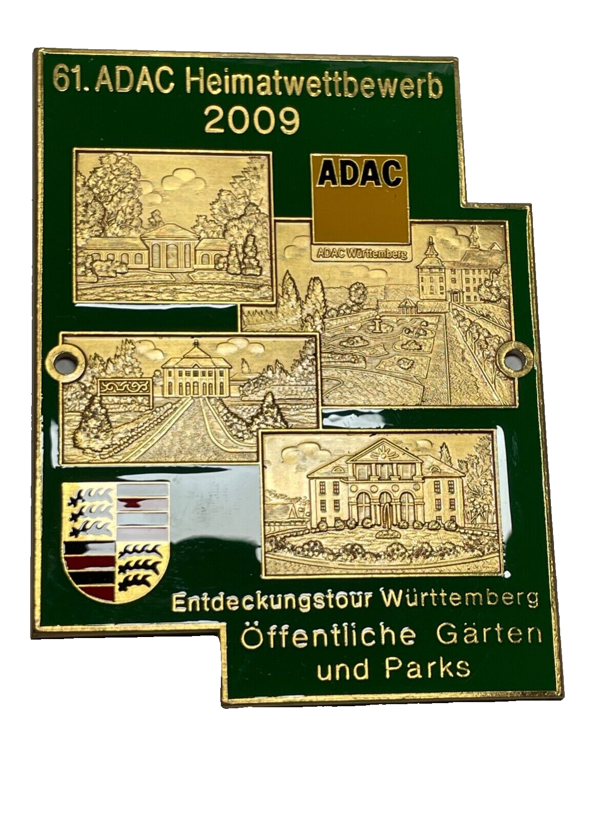 61. ADAC Heimatwettbewerb Württemberg 2009 Automobil Auto Plakette Car Badge0