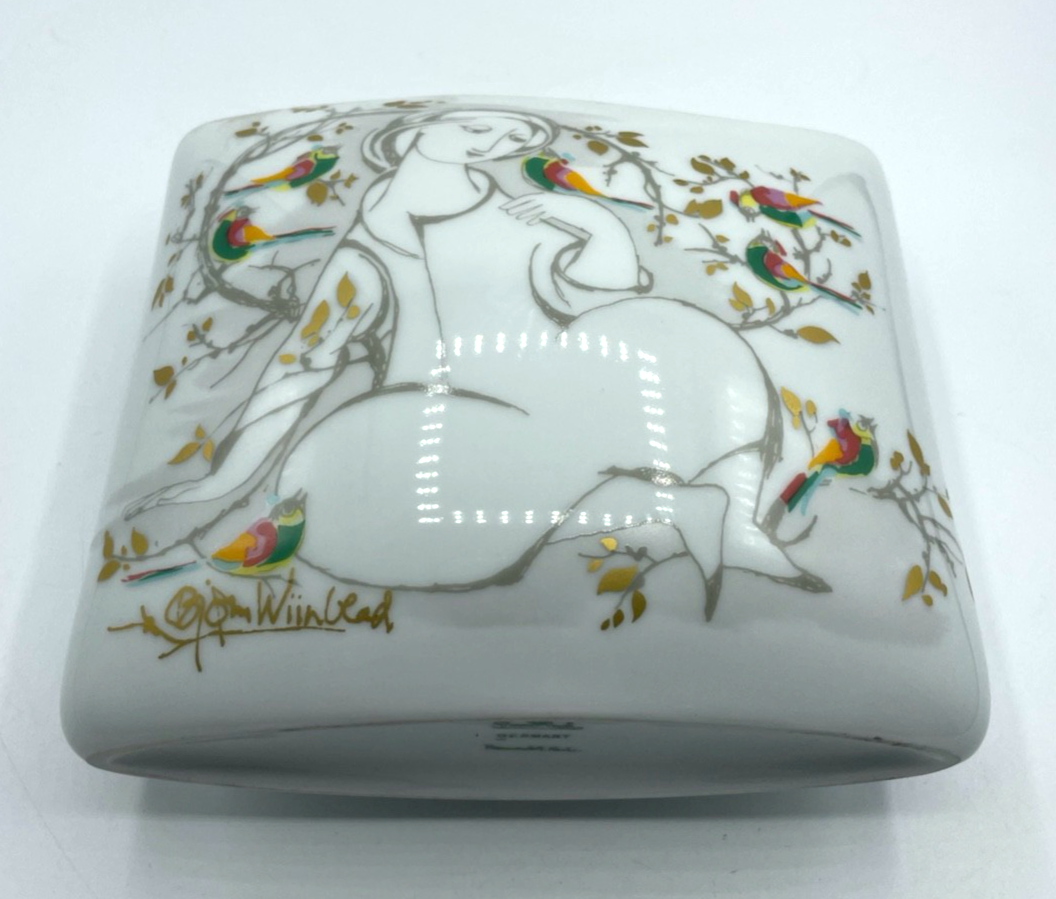 Vintage Rosenthal Porzellan Vase Björn Wiinblad Frühlingserwachen 1A Zustand8