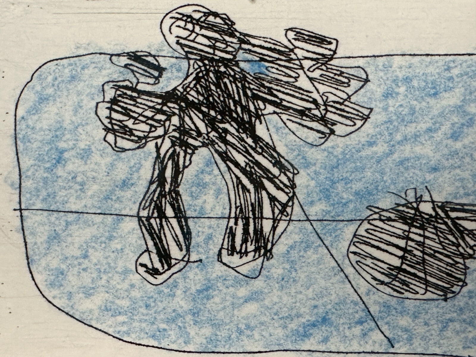 Franz Kernbeis - Radierung - mit Pastell koloriert - 1998 - Untitled - num. sig7