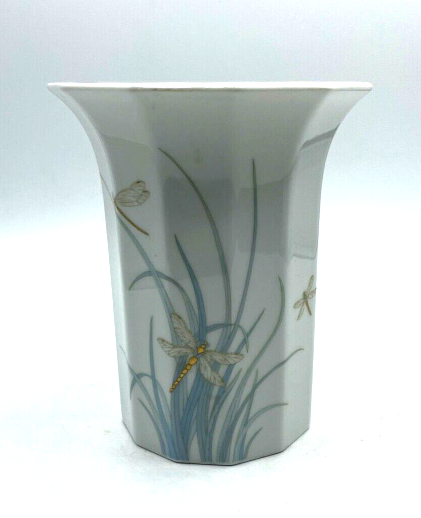Rosenthal Porzellan Vase Polygon Libelle Tapio Wirkkala H 16 cm Topzustand1