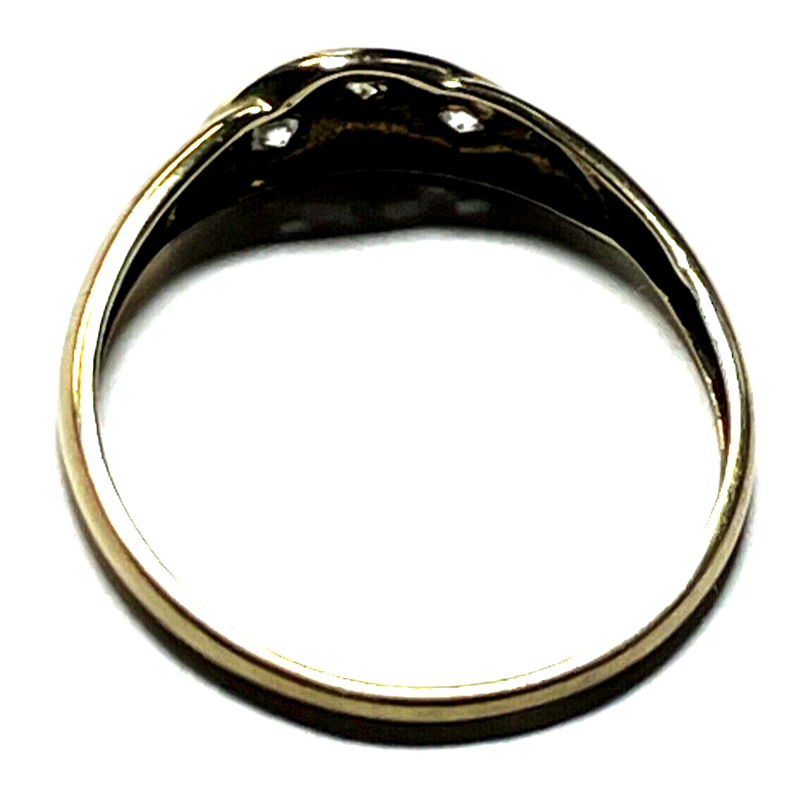 Modernes Design 333 Gold 8 K Ring 3x Weißtopas Ø 18 mm RG 57 Juwelier gepflegt5