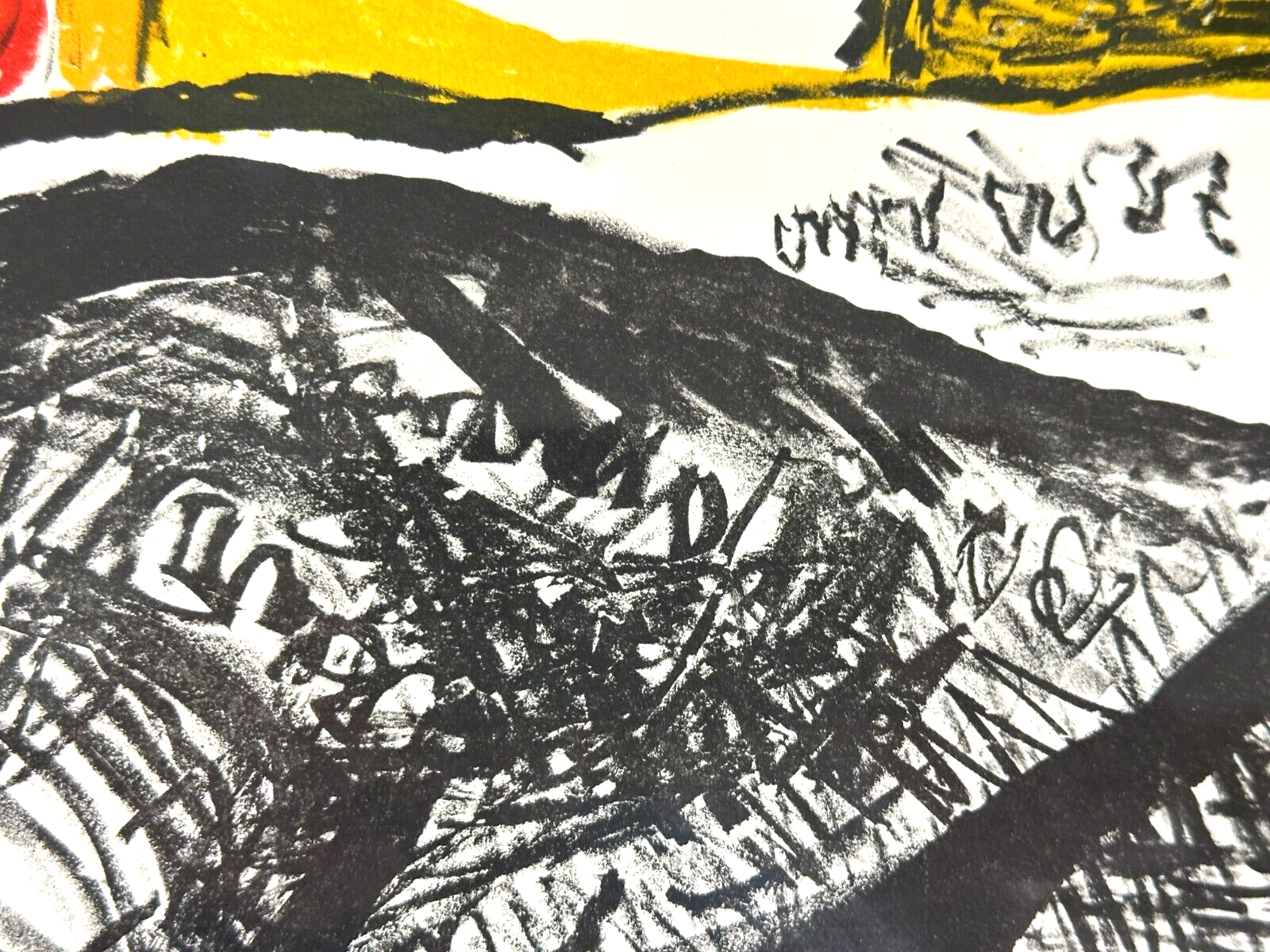 Renato Guttuso 1912-1987 - Lithographie 'Uomo con giornale' 1966 - sign. & num.12