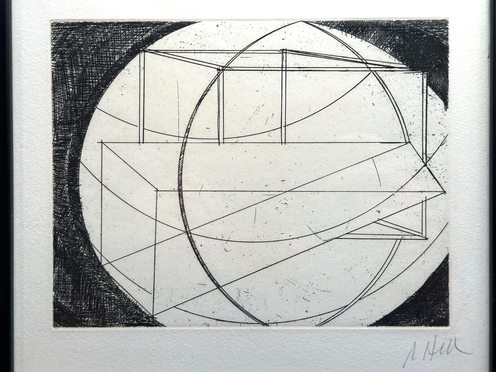 Al Held 1928-2005 - Kaltnadelradierung - 'Der Philosoph' - 10/25 - 1983 - sign1