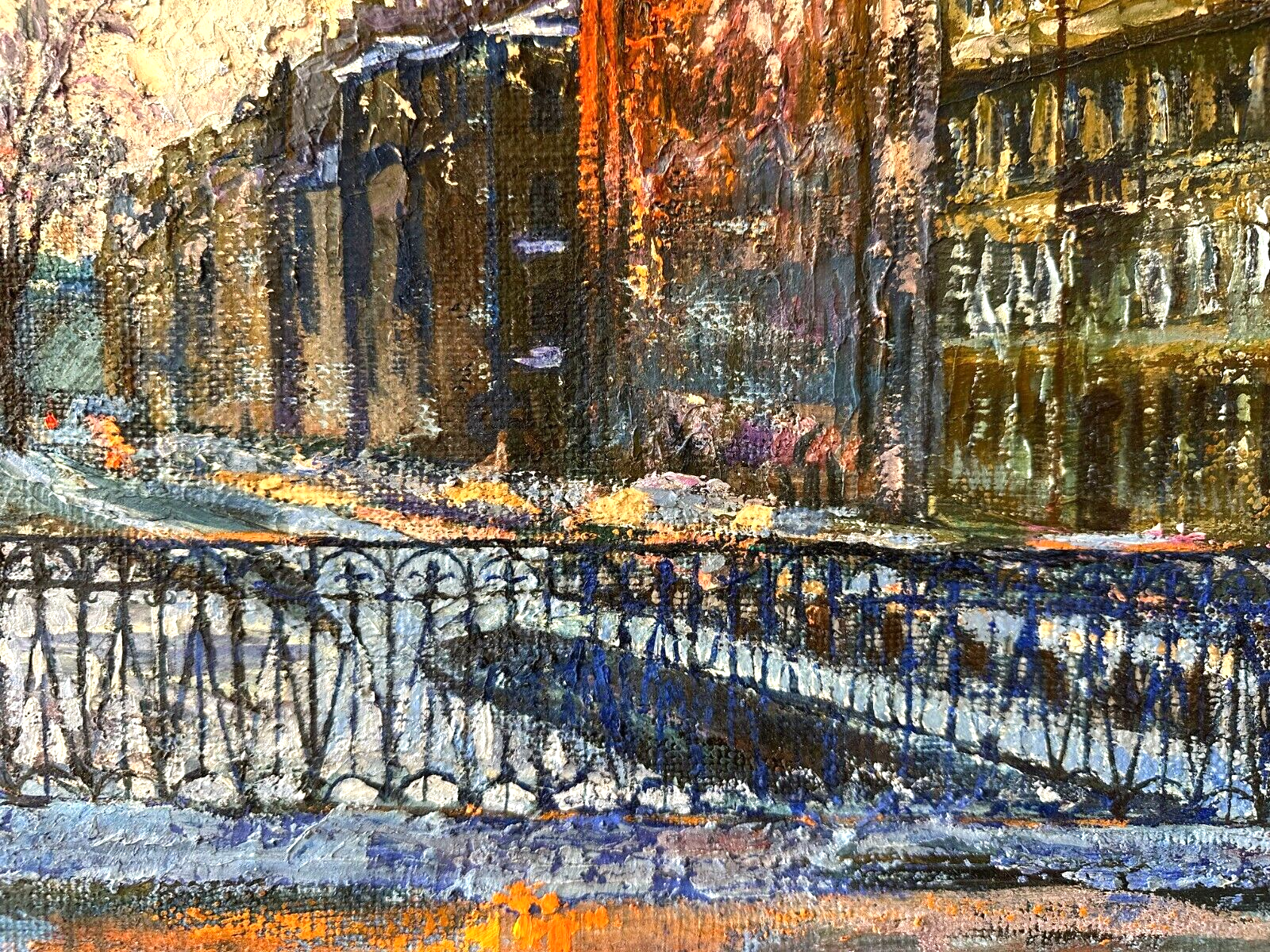 Öl auf Leinwand - Lisa Mikhailova - St. Petersburg Gribojedow-Kanal - signiert5