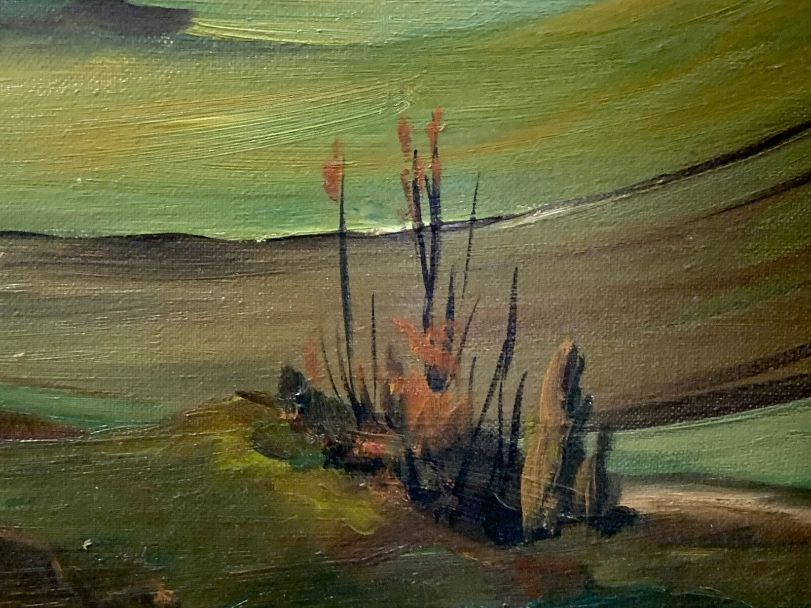 Fritz Mader 1900-1998 - Herbstlicher Hang 1955 - Öl auf LWD - gerahmt - signiert8