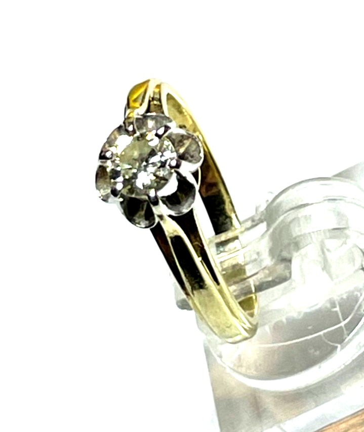 585 Gold 14 K Ring Solitär Brillant 0,5ct. Juwelier Qualität RG 54 Verlobung9