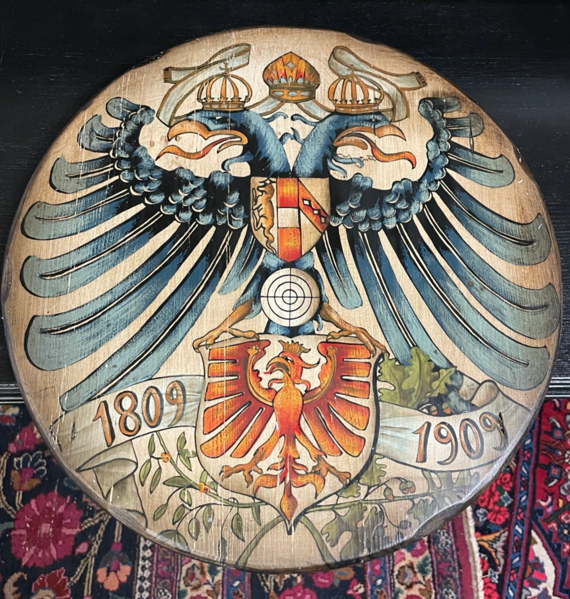 Tiroler Erhebung 1809 Schützentafel Schützenscheibe 1909 Österreich-Ungarn Adler2