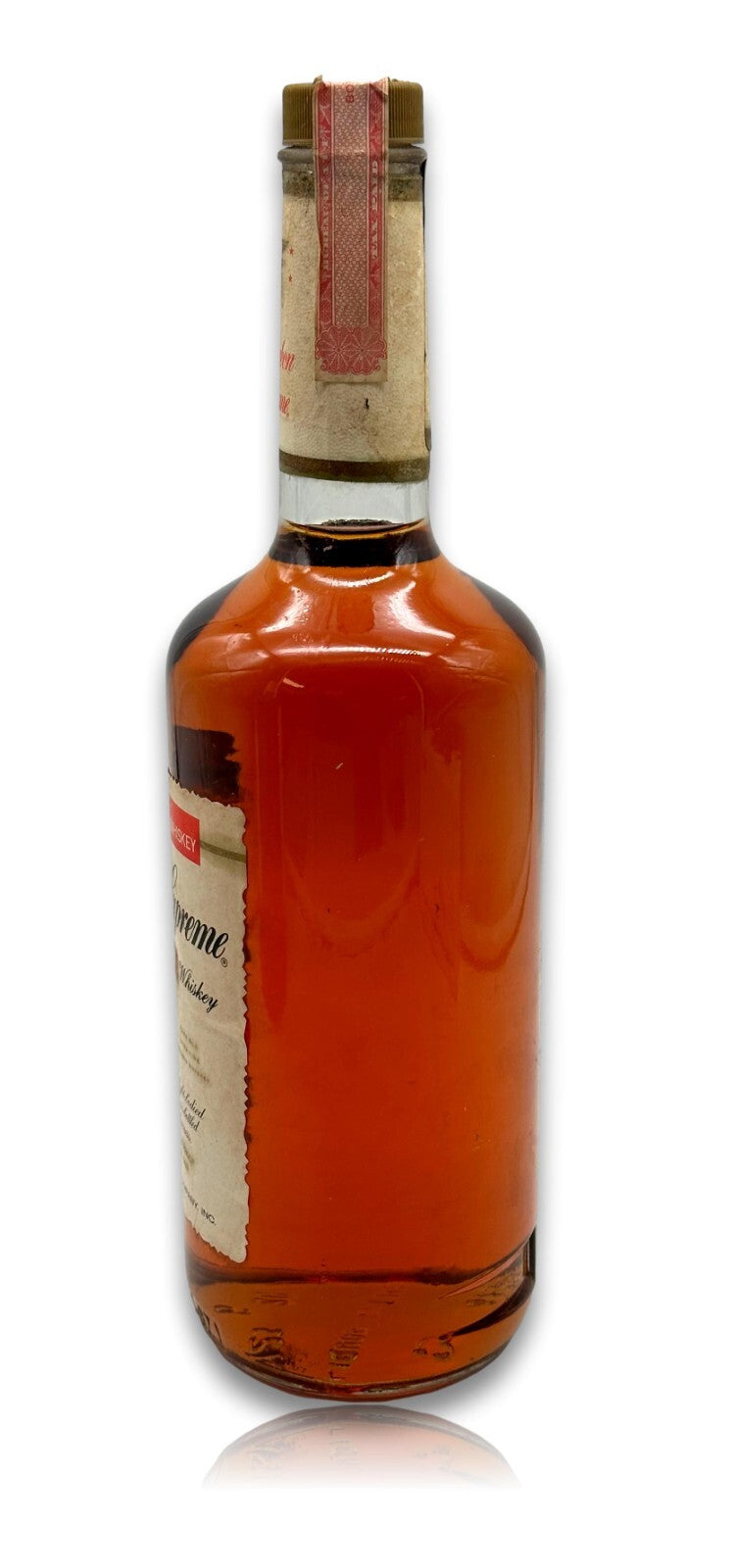 Bourbon Supreme - Straight Bourbon Whiskey RARE - 1 Liter - 40% - 60er Jahre1