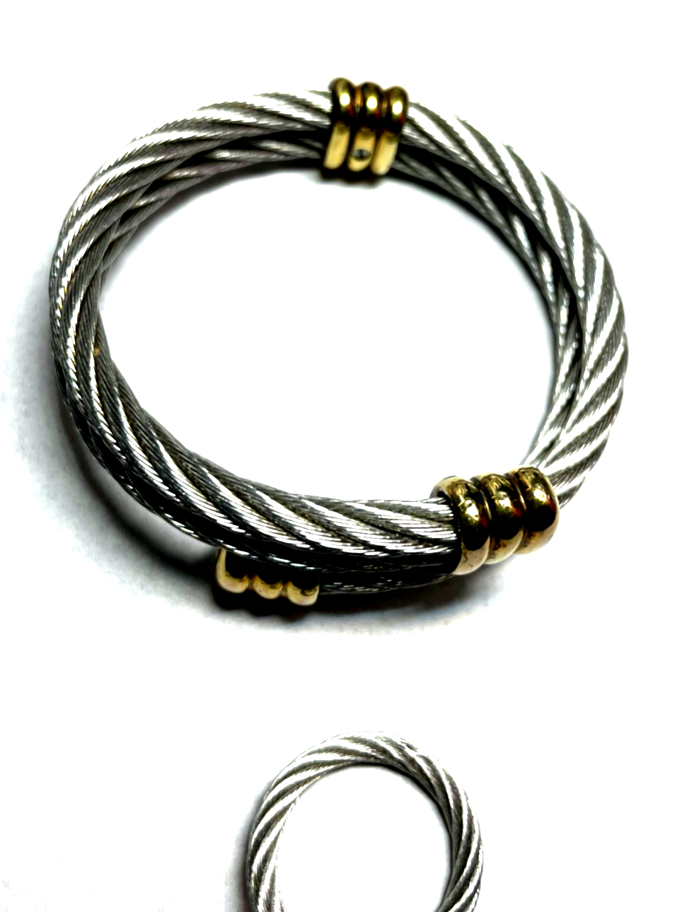 Philippe Charriol Paris Set Armreif + Ring Edelstahl Model Celtic top gepflegt2