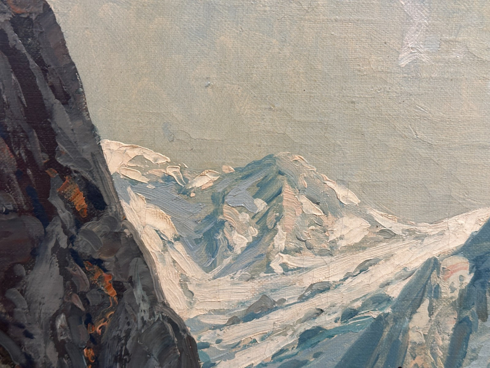 Carl Berthold  geb. 1870 - Fjord mit Dampfschiff - Öl auf Leinwand - signiert2