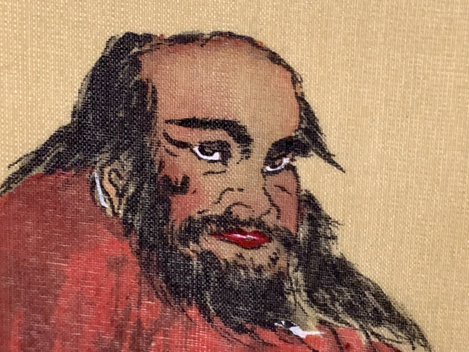 moderne chinesische Seidenmalerei nach ZENG FAN - Lu Zhishen - Zhong Kui - Xu Da5