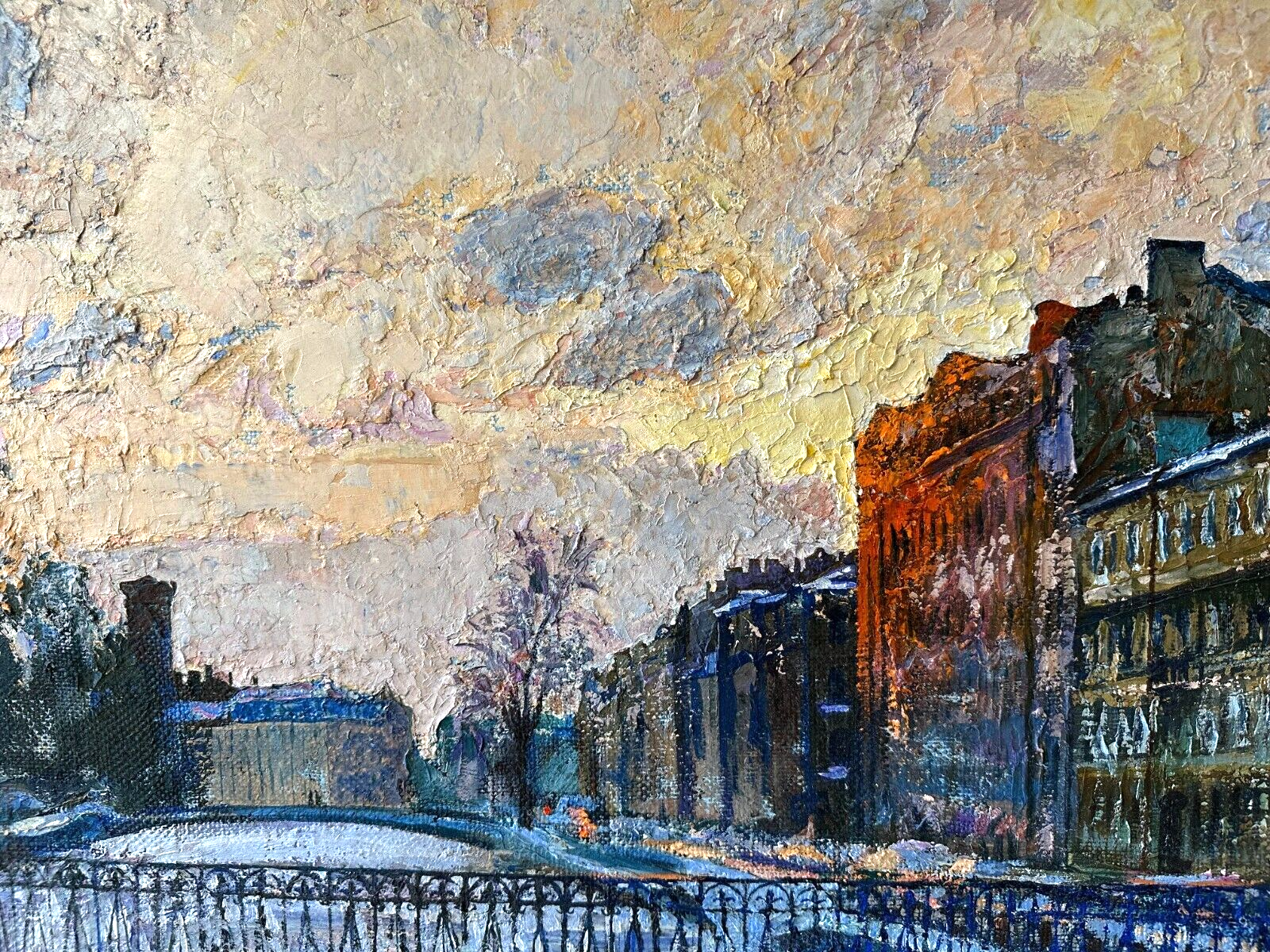 Öl auf Leinwand - Lisa Mikhailova - St. Petersburg Gribojedow-Kanal - signiert1
