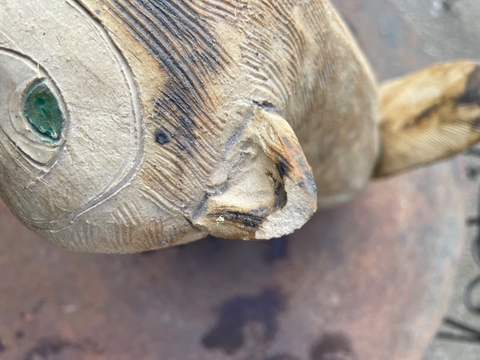 Gr. attraktive Künstler Keramik Figur Fuchs von Gloria Maliarik Skulptur Rarität9