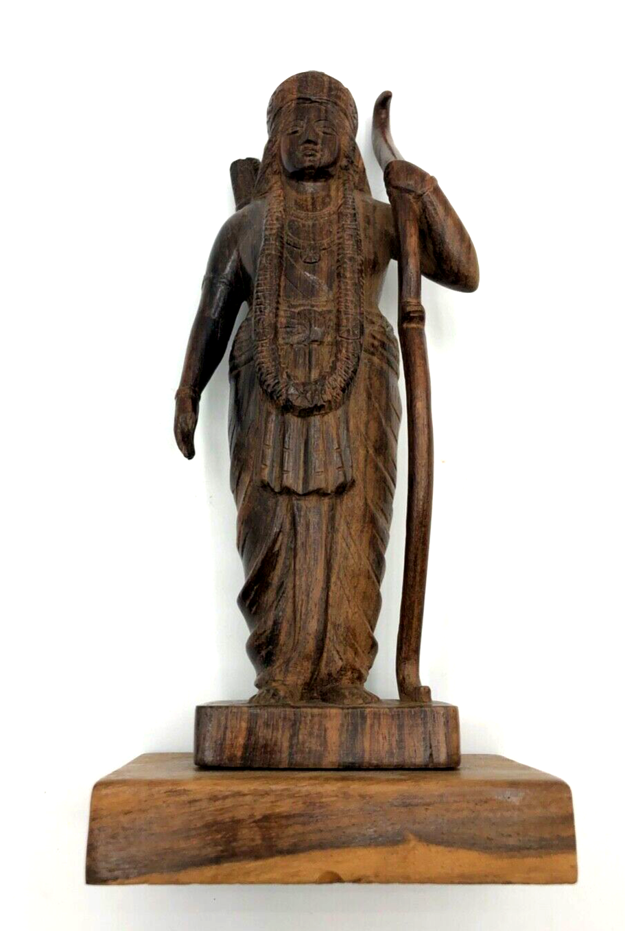 Alt handgeschnitzte Holzfigur Siddhartha Gautama Modell auf Sockel junge Buddha7