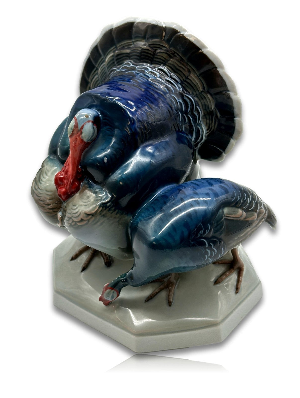 Rosenthal - Porzellan Figur - Hulda Krebs-Himmelstoss - Truthahngruppe ca. 19201