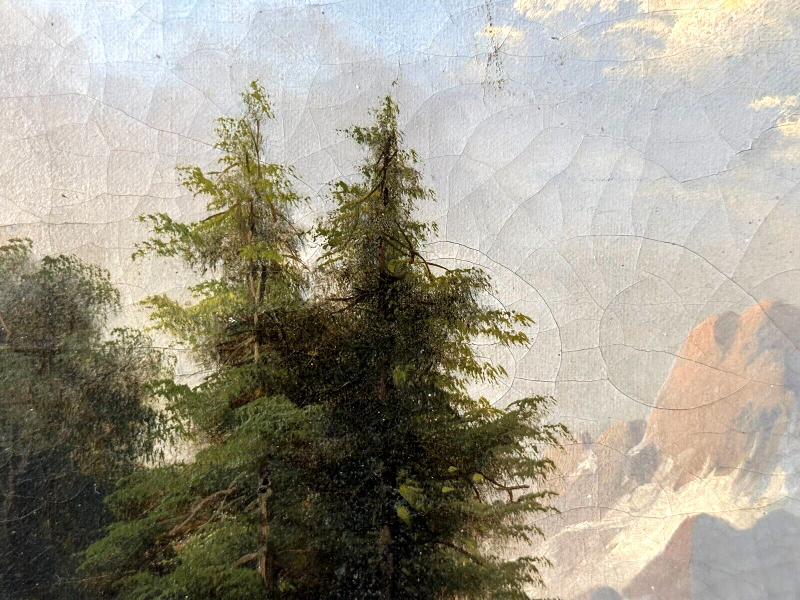 Öl auf Leinwand - Eduard Böhm 1830-1890 Österreich - Landschaftsgemälde um 18606