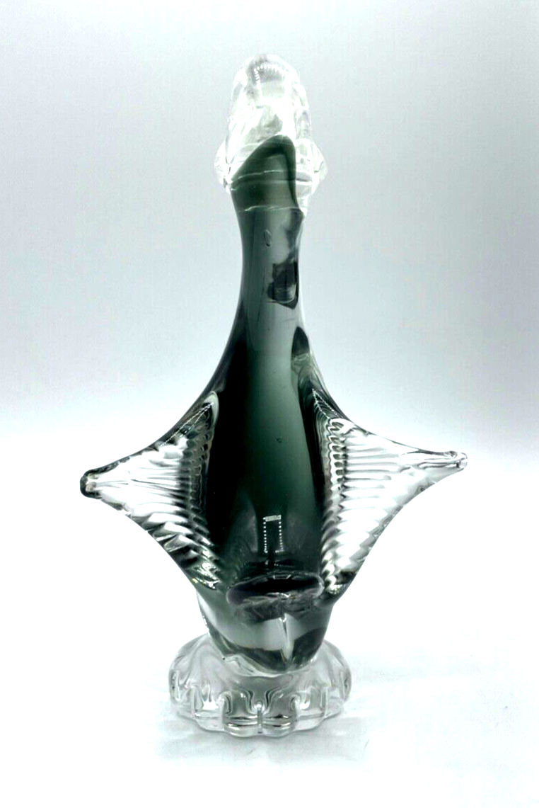 Midcentury Murano Glas Ente Glasfigur mit orig. Etikett H 20 cm groß 50er 60erJ4