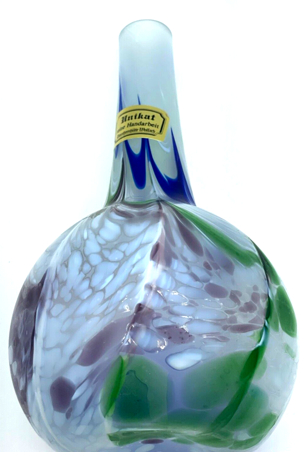 Dorotheenhütte Wolfach Unikat dekoratives Kunstglas Vase Handarbeit H 27,5 cm6