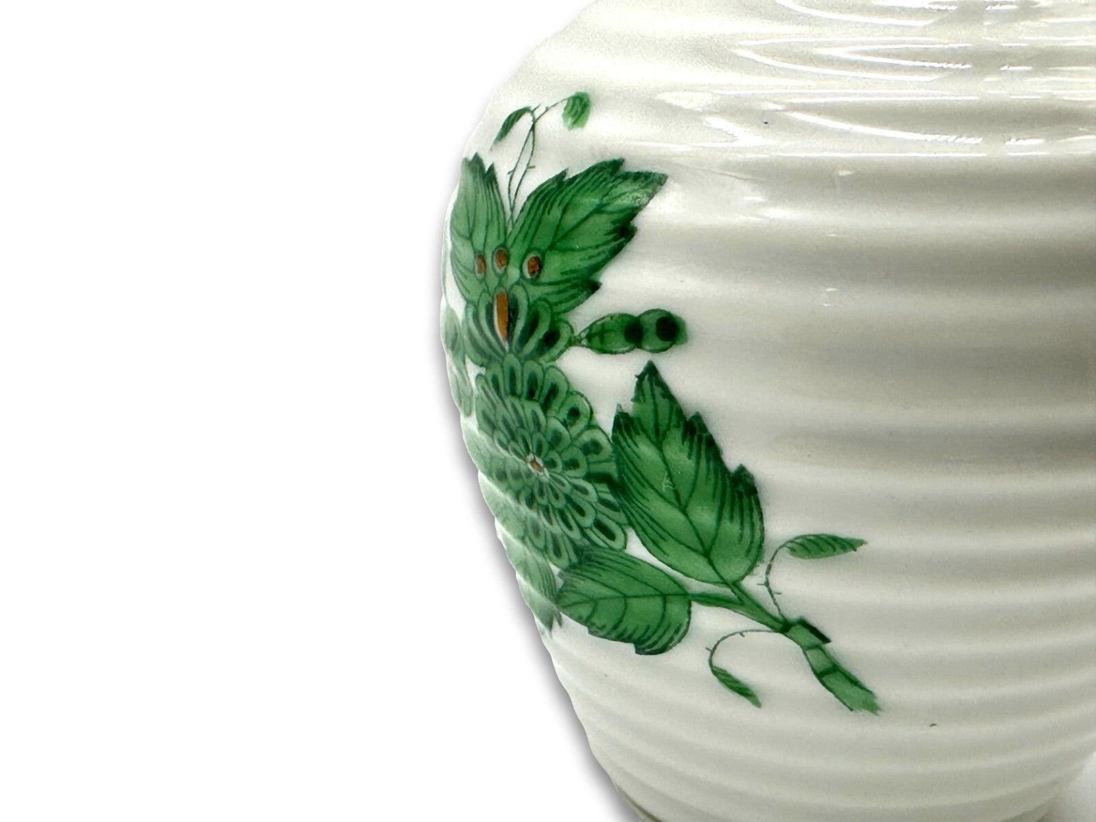 Herend 6804 AV - Kleine Vase - Porzellan - Apponyi Green - Handbemalt - Ungarn6