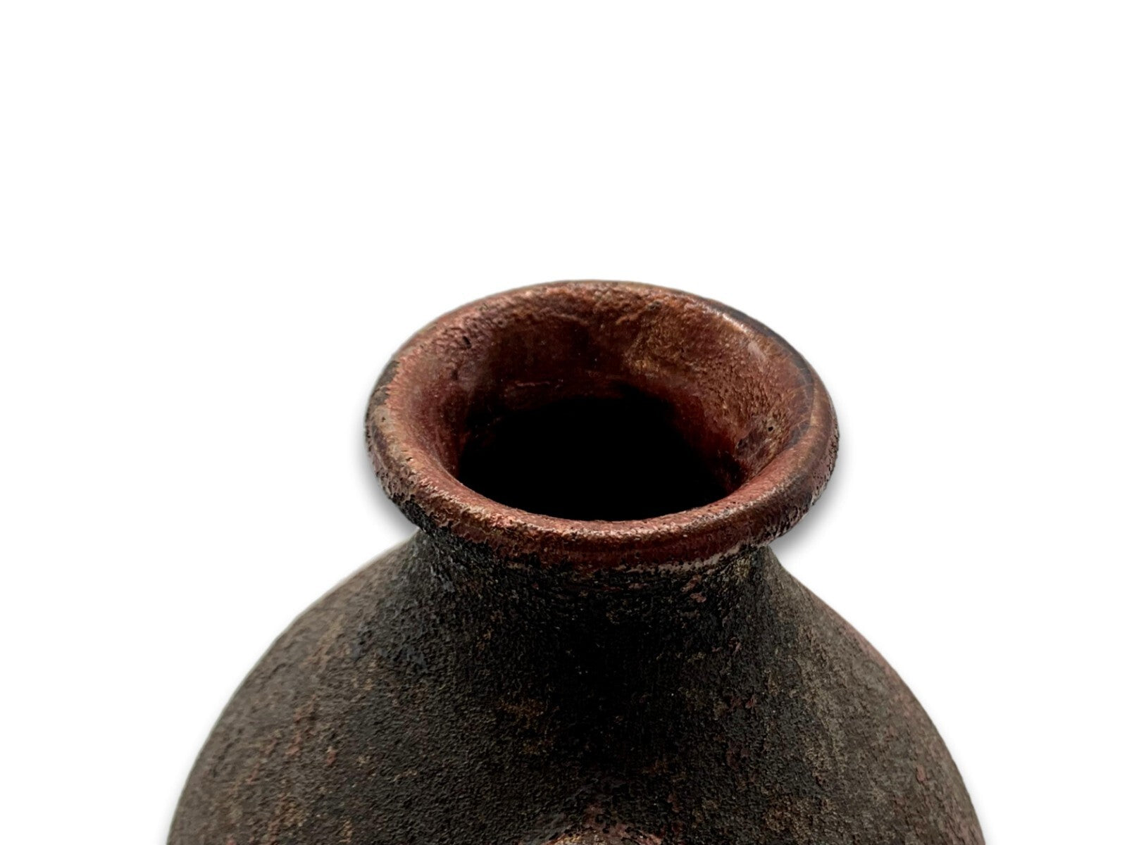 KEICHER Donzdorf - Vase Henkelvase Studiokeramik Keramik - Kupferglasur - RAR4