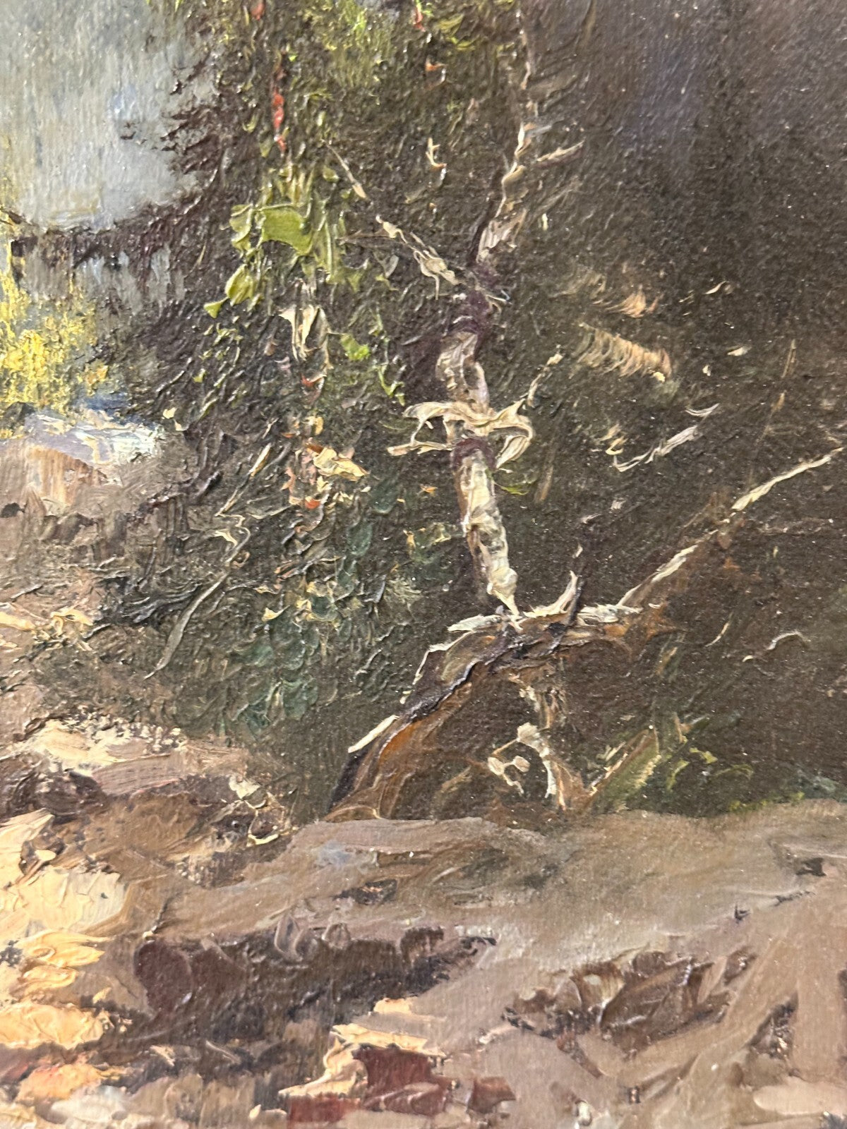 Öl auf auf Leinwand - Saastal Saaservispa - Johann Joseph Geisser 1824–18945