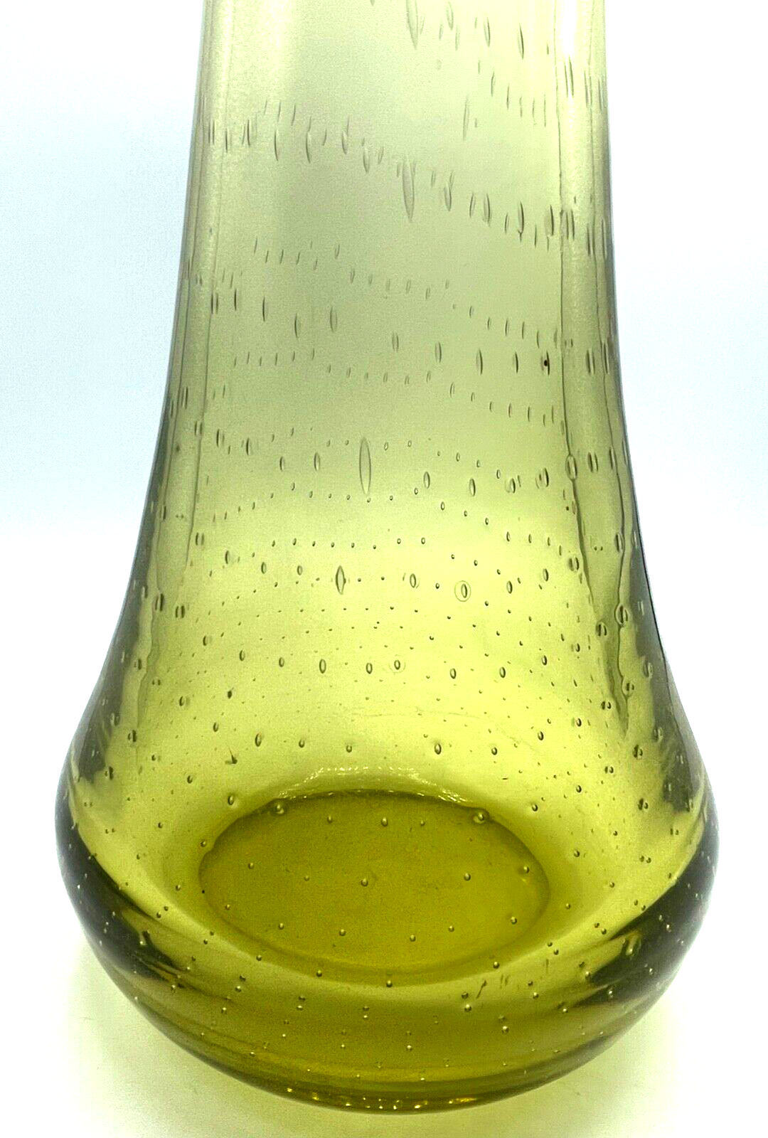 Antik WMF Perlora Glas Vase 30erJ - 40erJ schwer H 31,5 cm seltene Form + Farbe7