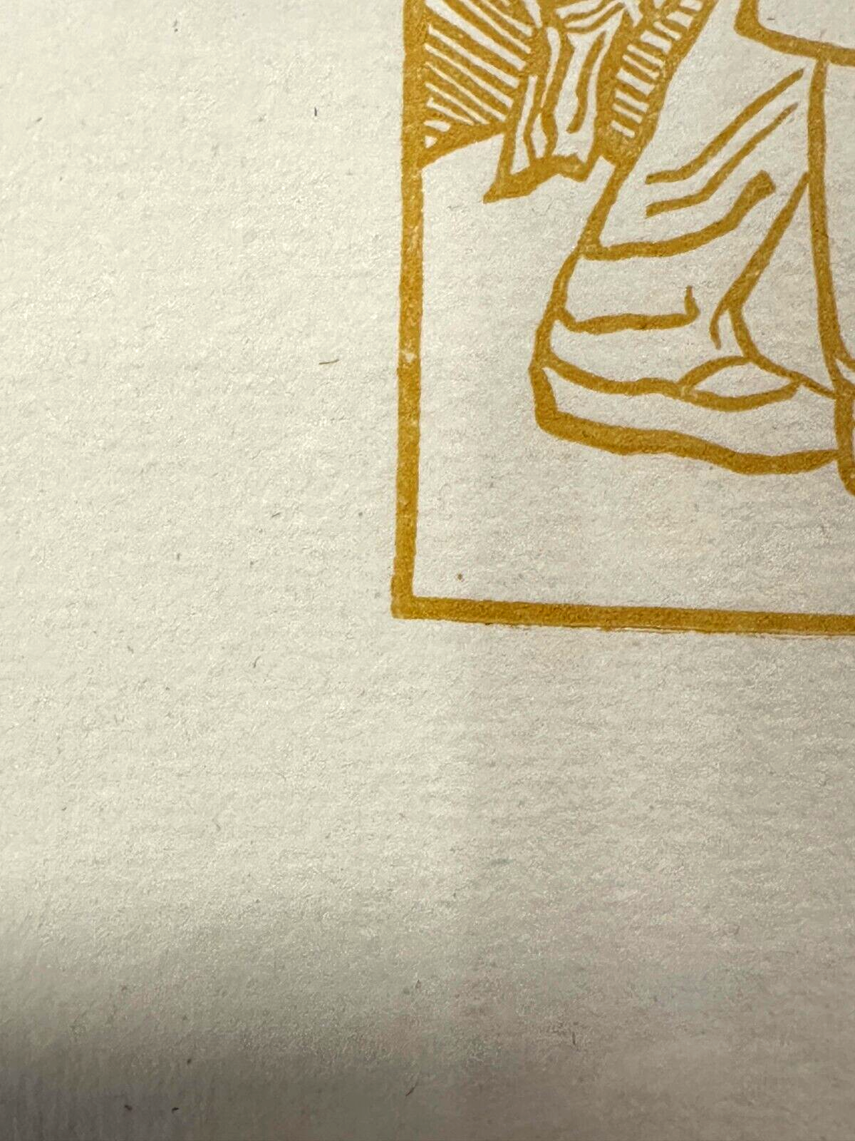 Aristide Maillol - Holzschnitt - 'Die Ernte' - gerahmt hinter Glas - Monogramm2