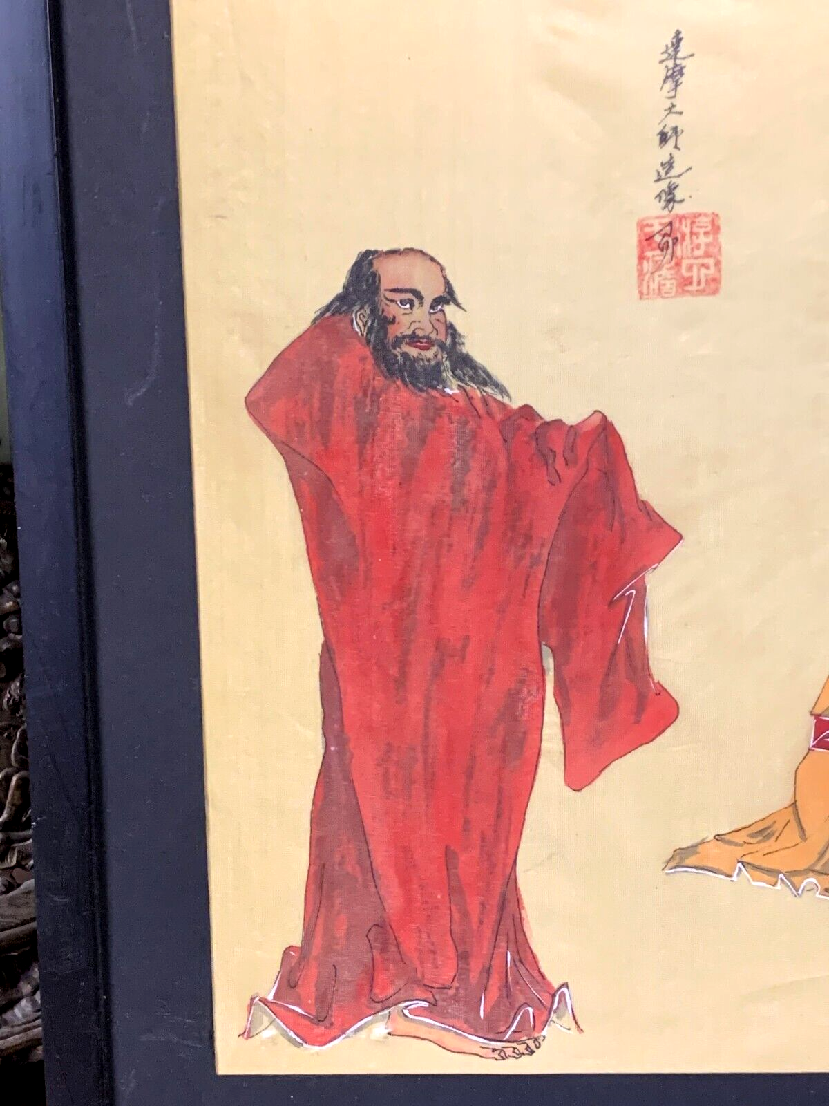 moderne chinesische Seidenmalerei nach ZENG FAN - Lu Zhishen - Zhong Kui - Xu Da1