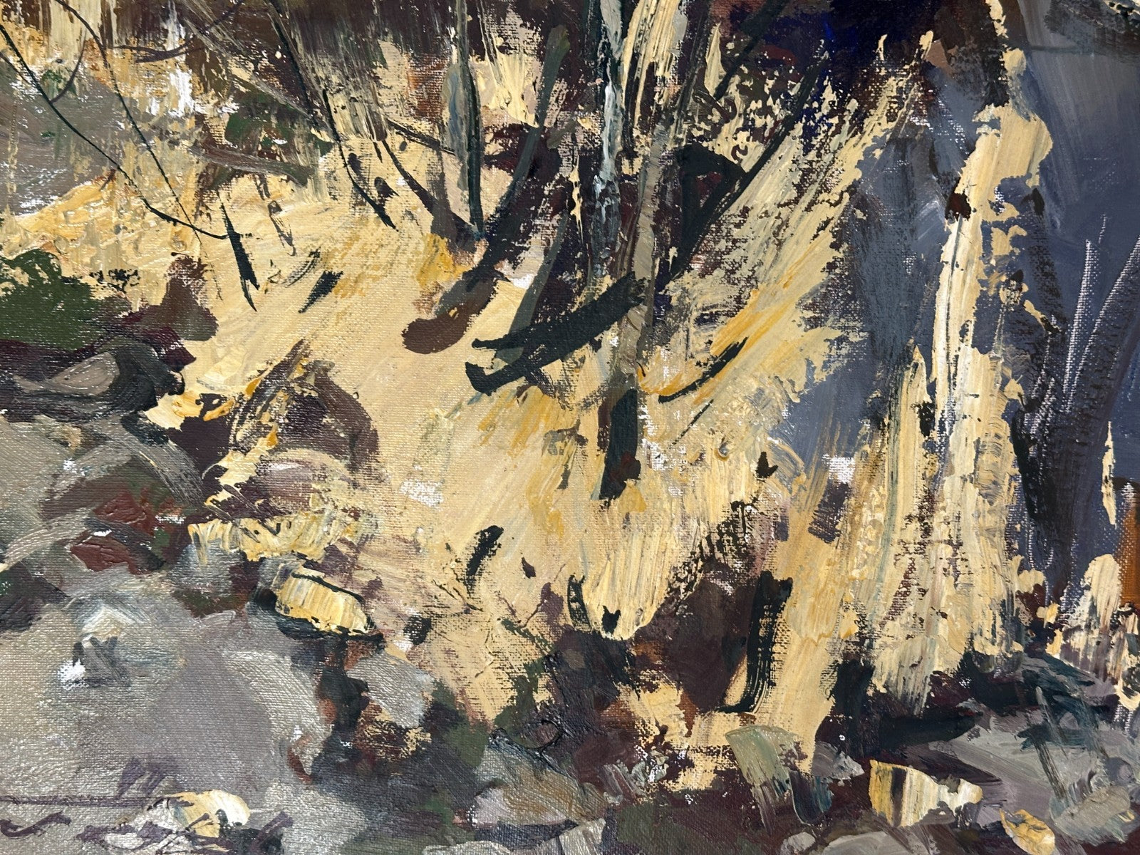 Robert Trätzl -  Altwasser bei Stegen/Ammersee - Öl auf Leinwand - signiert3