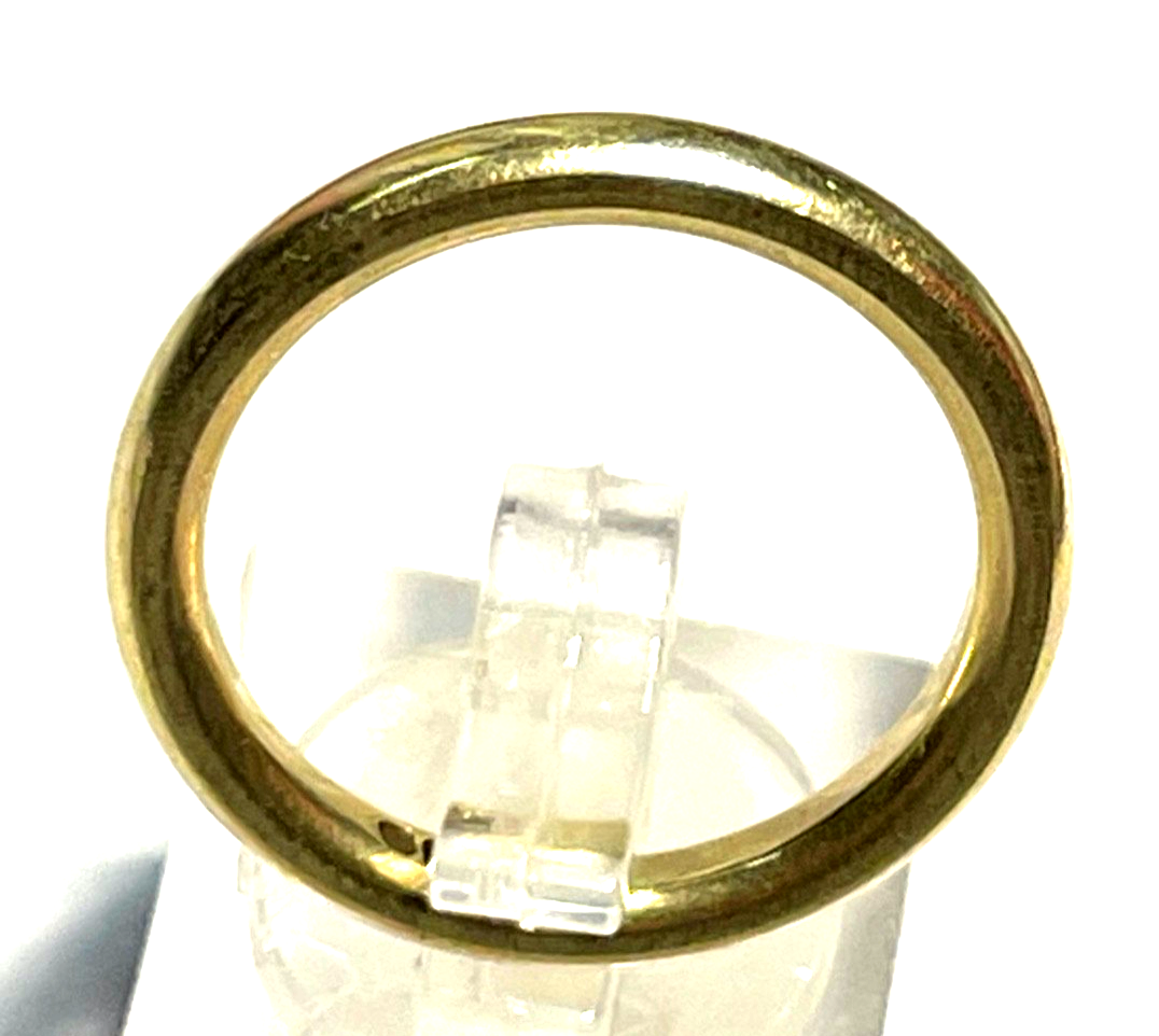 Solider massiver 585 Gelbgold Gold Ring ohne Dekor Purismus halbrund 5,47 Gr.2