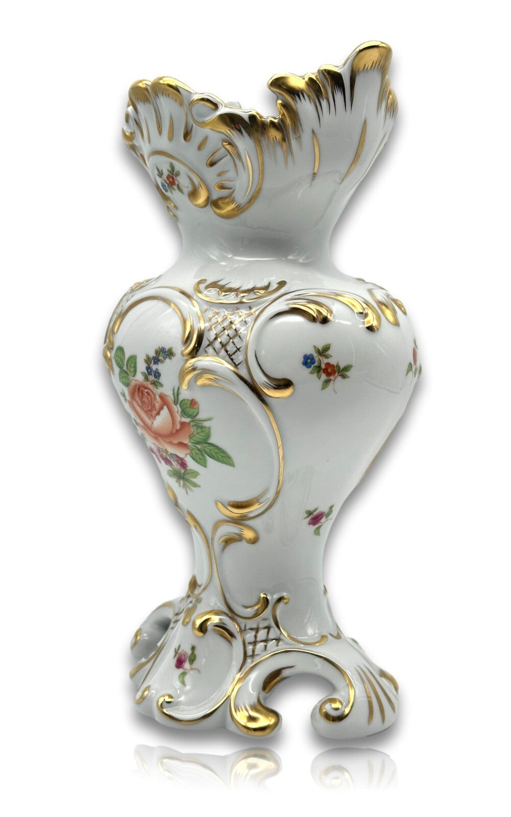Herend 6663/PBR - Prunkvase Vase - Porzellan - Petit Bouquet De Rose Handbemalt1