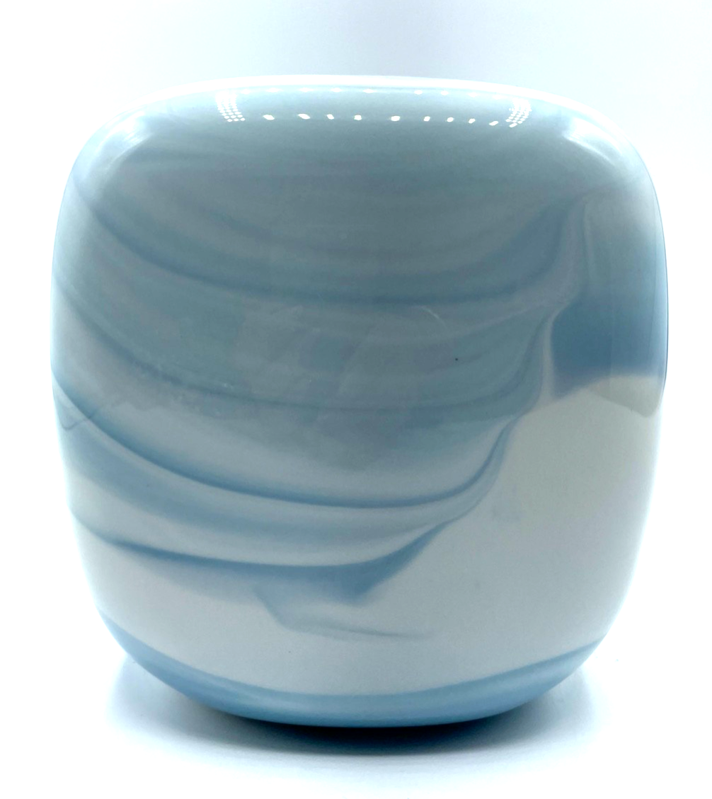 Rosenthal Porzellan Vase studio-linie Babyblau-Weiß Marble Queensberry H 18 cm2