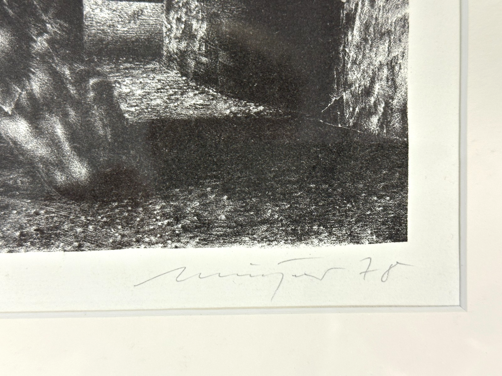 Rolf Münzner - Lithographie - 'Gefesselter' - 1978 - signiert + datiert2